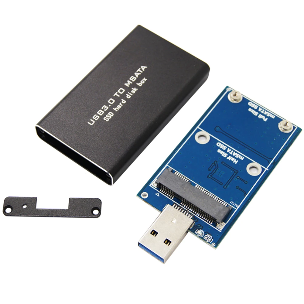 USB3.0 to mSATA Case Hard Disk Adapter MSATA to USB 6Gbps USB 3.0 mSATA SSD Enclosure M2 SSD External HDD Mobile Box HDD Case