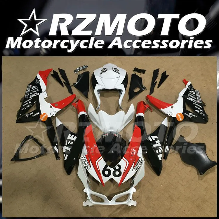 

Red Black New ABS Whole Fairings Kit Fit for Suzuki GSX-R 600 750 K8 2008 2009 2010 08 09 10 Bodywork Set 68 Custom