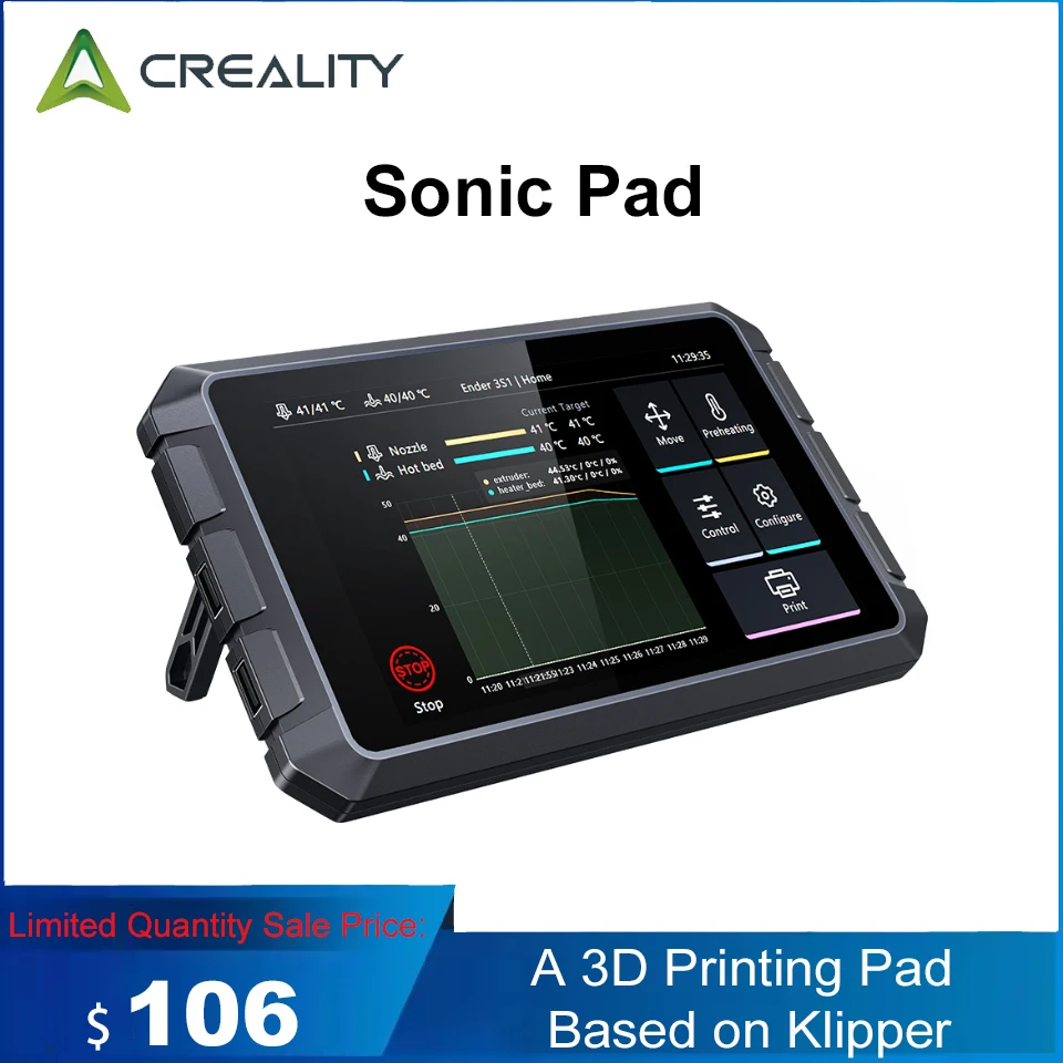 Creality Sonic Pad 7 Inch 1024x600 IPS Display 3D Printer Pad