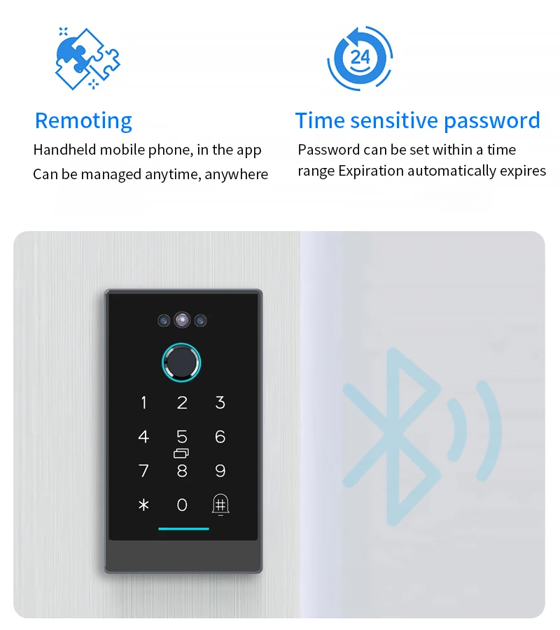 Ttlock Face Recognition Smart Lock Controller Facial Access Control Keypad Biome