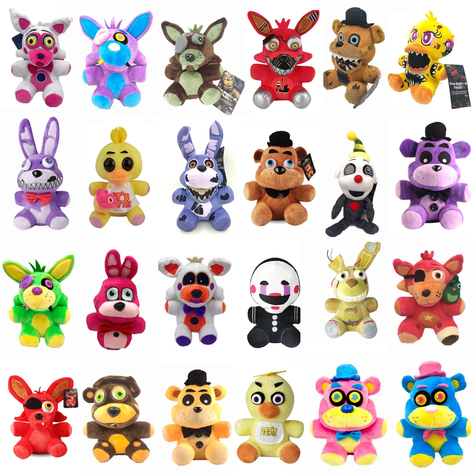 6 FNAF FIVE NIGHTS AT FREDDY'S NIGHTMARE BONNIE PLUSH TOY kids gift doll s