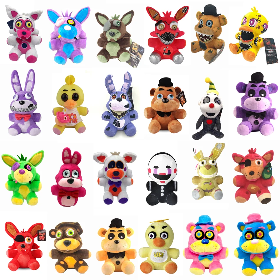 18cm FNAF Purple Plush Nightmare Bonnie Plush Toys Five Nights at