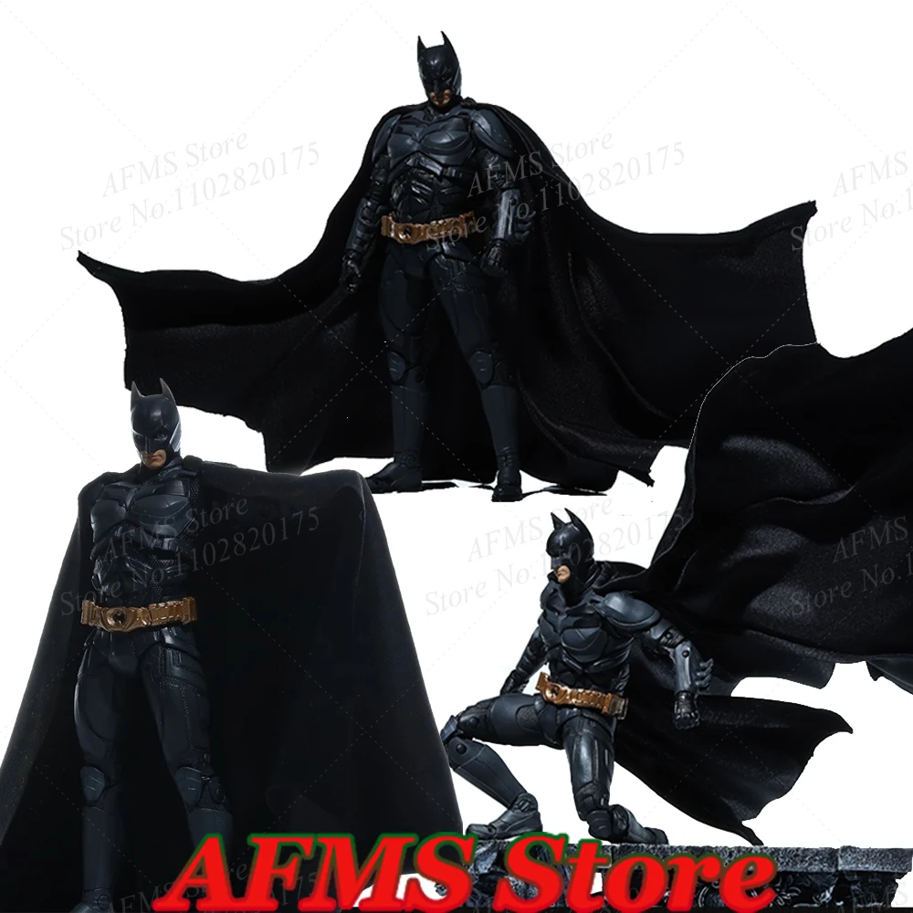 Figura Da Collezione In Scala 1/12 Batman Sofia The Dark Knight Black Cloak Bale Clothes Fit 7 Pollici Mcfarland Action Figure Toys