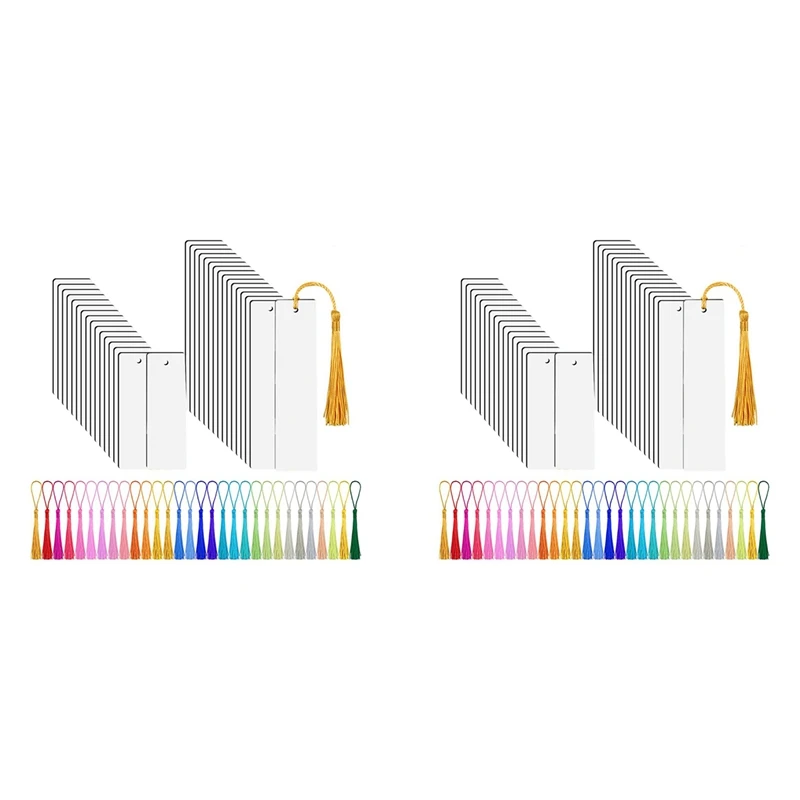 

60 шт. заготовки для сублимации, заготовки для сублимации с 60 цветными кисточками для искусственных поделок