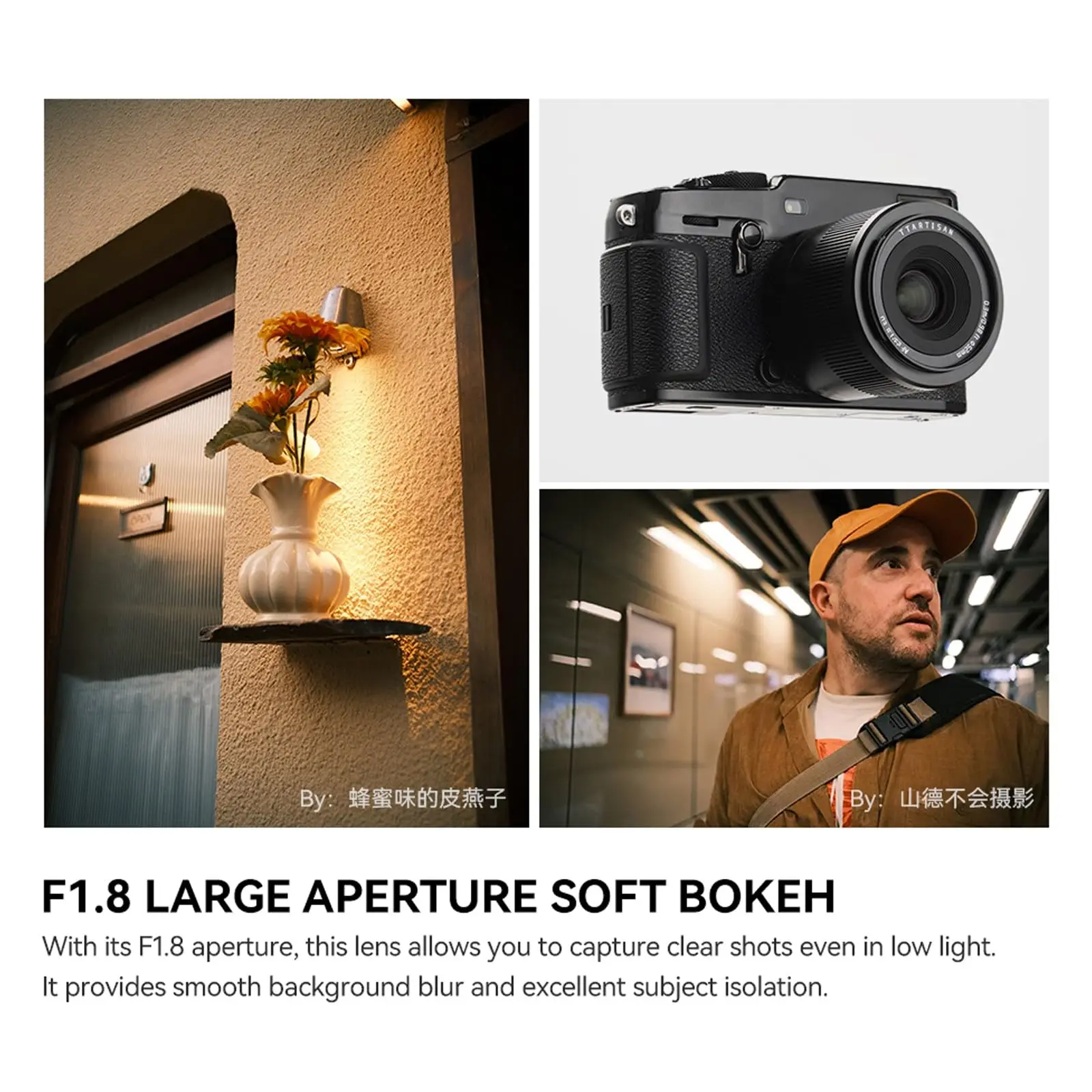 TTArtisan 23mm F1.8 AF APS-C 렌즈 (후지 X, E, 니콘 Z 마운트 호환) X-T30II X-S10 A6400 ZV-E10 FX30 미러리스 카메라용