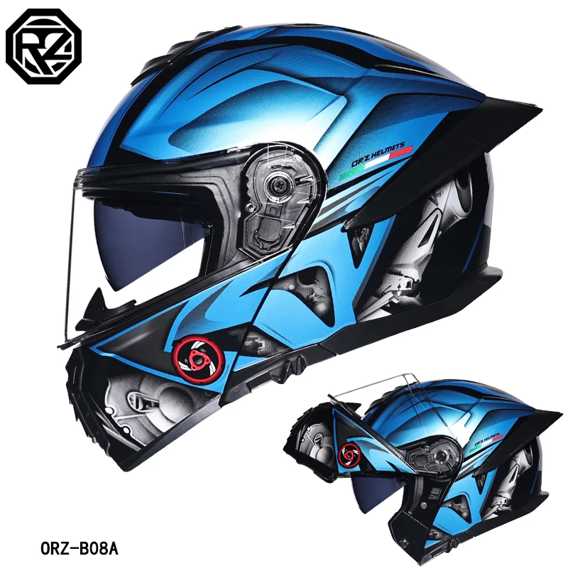Casco De Moto Modular Integral Con Doble Visera - Homologado DOT/ECE Para Hombres Y Mujeres