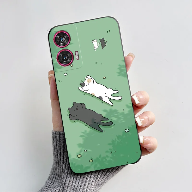 Silicone TPU Fashion Love Heart Cartoon Shockproof Phone Case for Motorola Edge 50 Fusion
