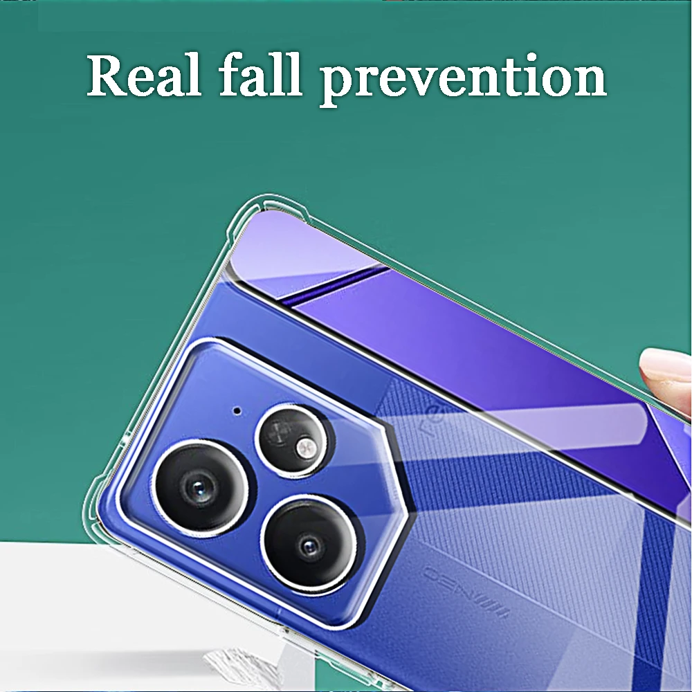 Crystal Clear Protective Phone Case with Enhanced Camera Shield