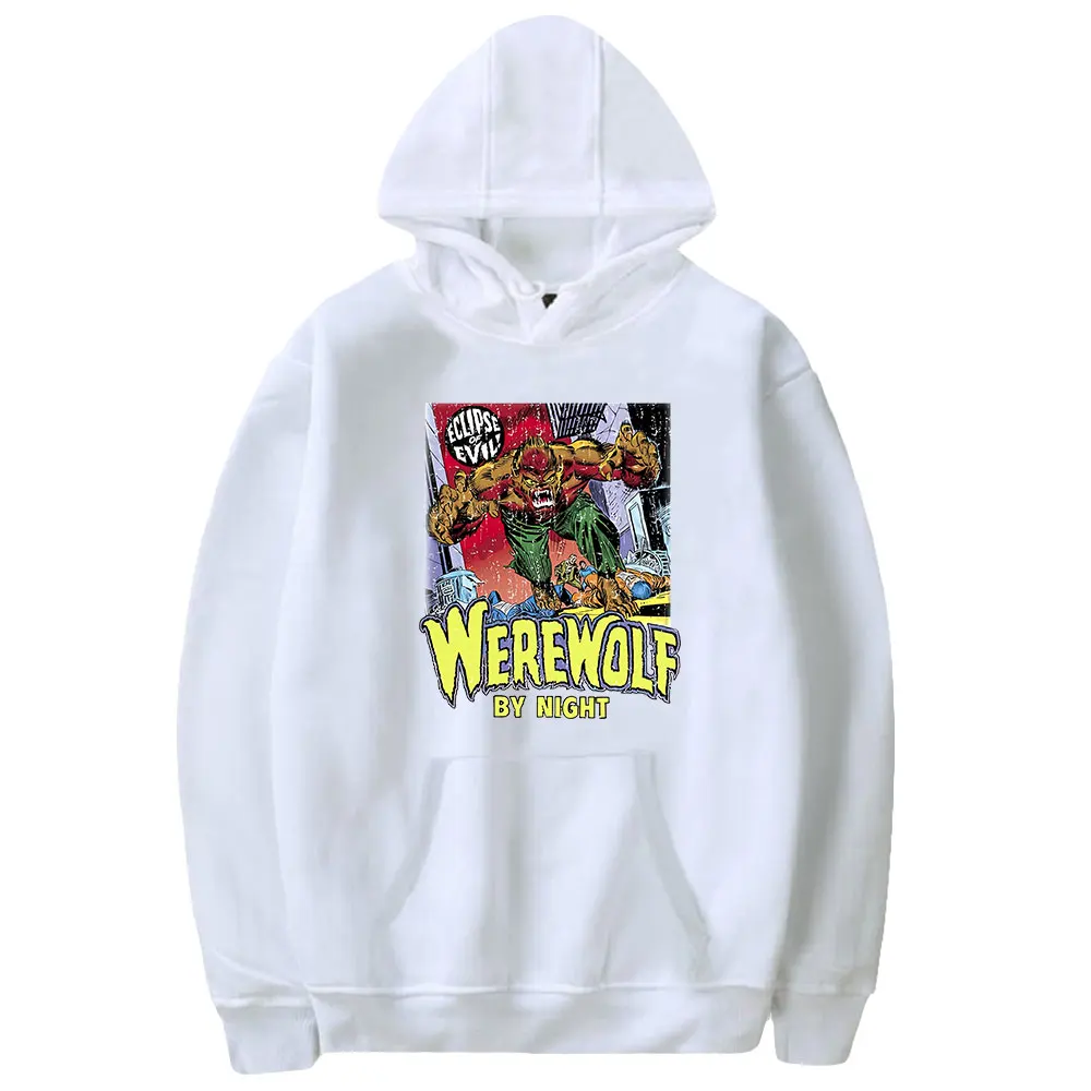 Werewolf By Night Movie Hoodie Unisex Long Sleeve Women Men Hooded Sweatshirt Harajuku Streetwear Fashion Clothes