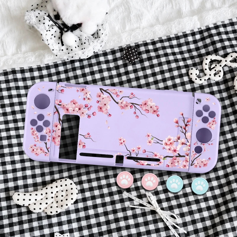 Enhanced TPU Soft Protective Case with Anti-Slip Shockproof Design and Bonus Thumb Grips