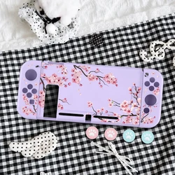 Enhanced TPU Soft Protective Case with Anti - Slip Shockproof Design and Bonus Thumb Grips for Switch OLED (PURPLE)