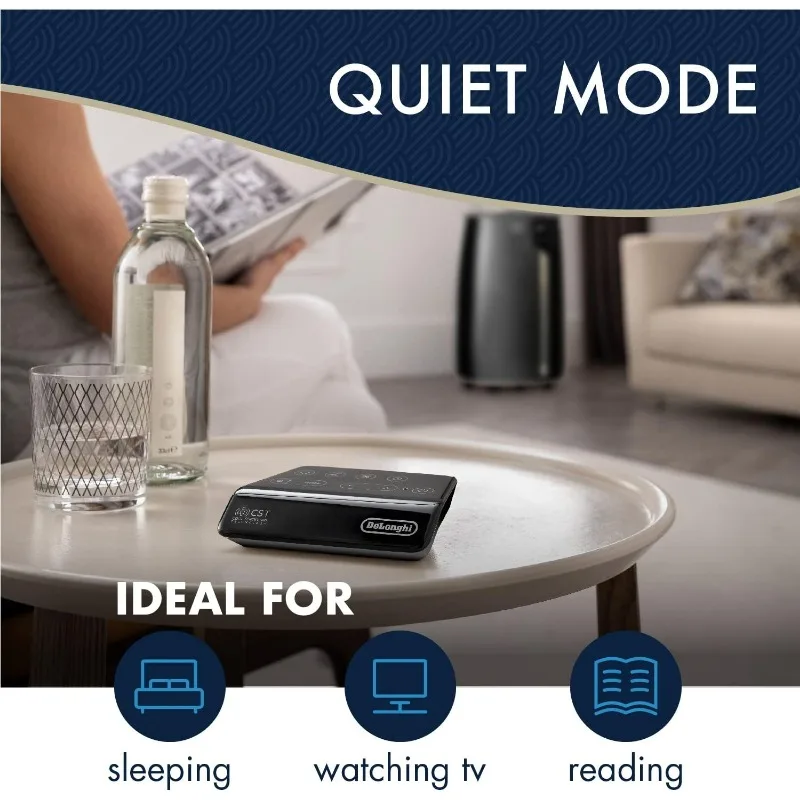 De'Longhi Black Portable Air Cooler with Remote Control and Dehumidifier 4 De'Longhi Black Portable Air Cooler with Remote Control and Dehumidifier 4