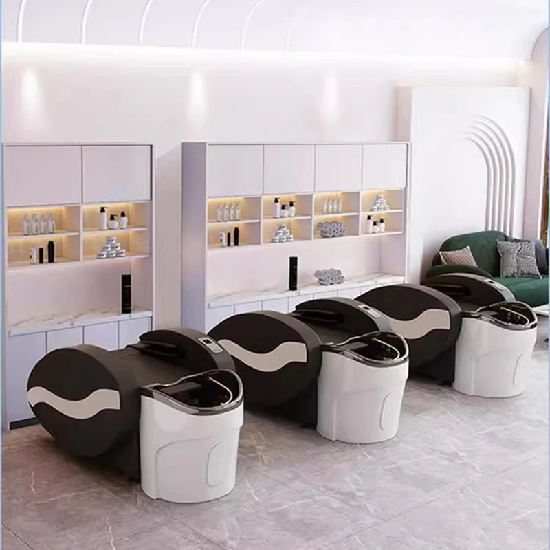 

Massage Hair Wash Chair Shower Head Lounge Water Circulation Portable Japanese Head Spa Beds Chuveiro Salon Furniture MQ50XF