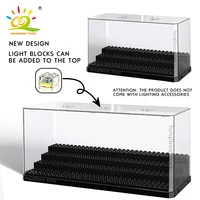 HUIQIBAO Dustproof Figures Display Case Box Show Case For Model Collection Building Blocks Display Box Bricks Toy Children Adult 2