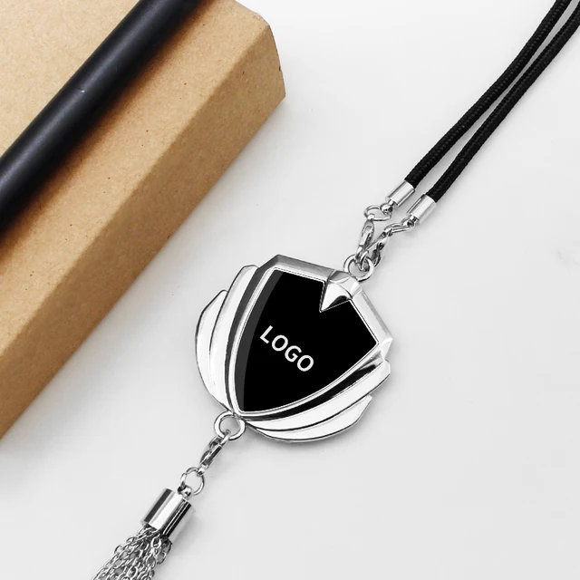 1Pcs Car Rearview Mirror Badge Ornament Pendant Car Logo Interior