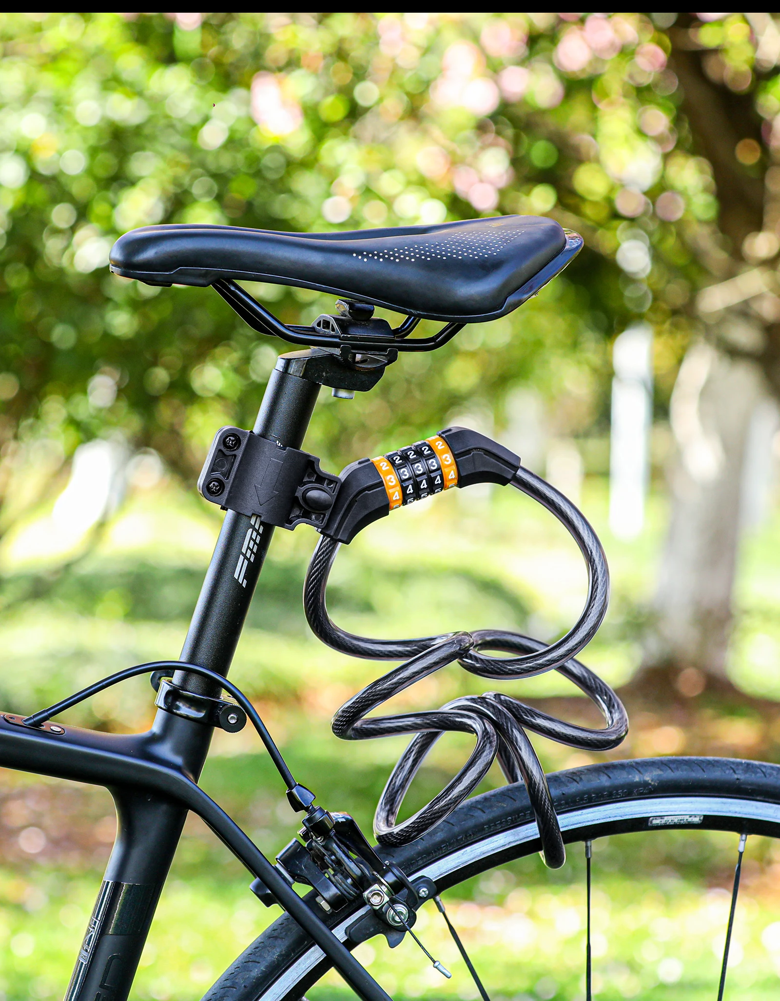 WEST RADFAHREN Fahrrad Kabel Schloss MTB Rennrad Sicherheit Stahl Kabel Anti-diebstahl Passwort Lock Roller Motorrad Fahrrad Zubehör – Detail 16