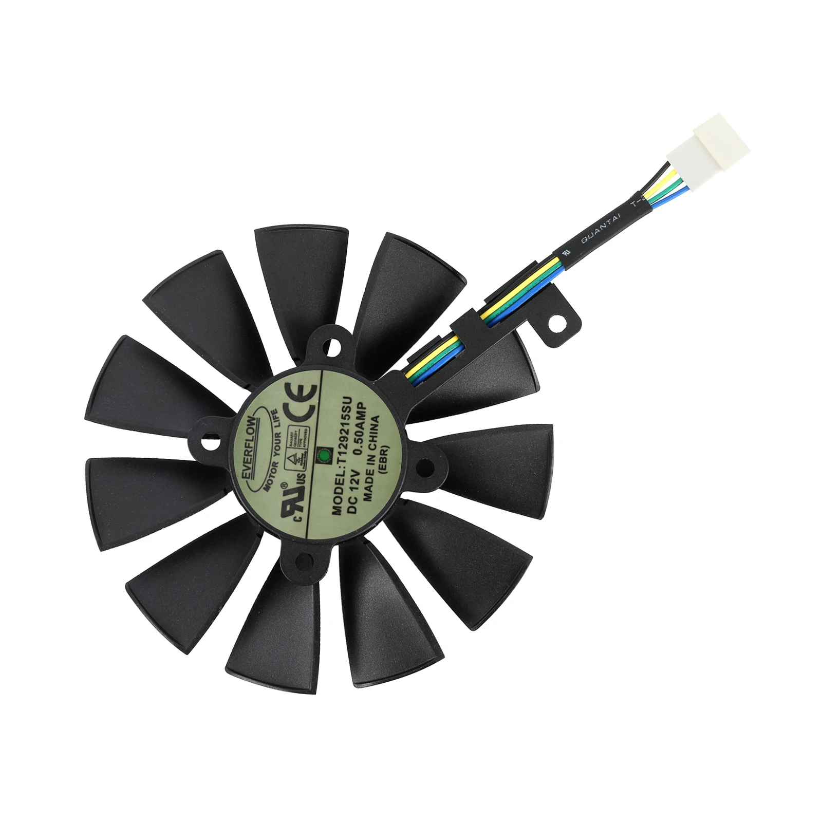 Substituição da Placa de Vídeo Refrigerador para Asus Strix T129215su 6pin Gtx1060 oc 1080 1070 1080ti rx 480 87 mm - Imagem 6
