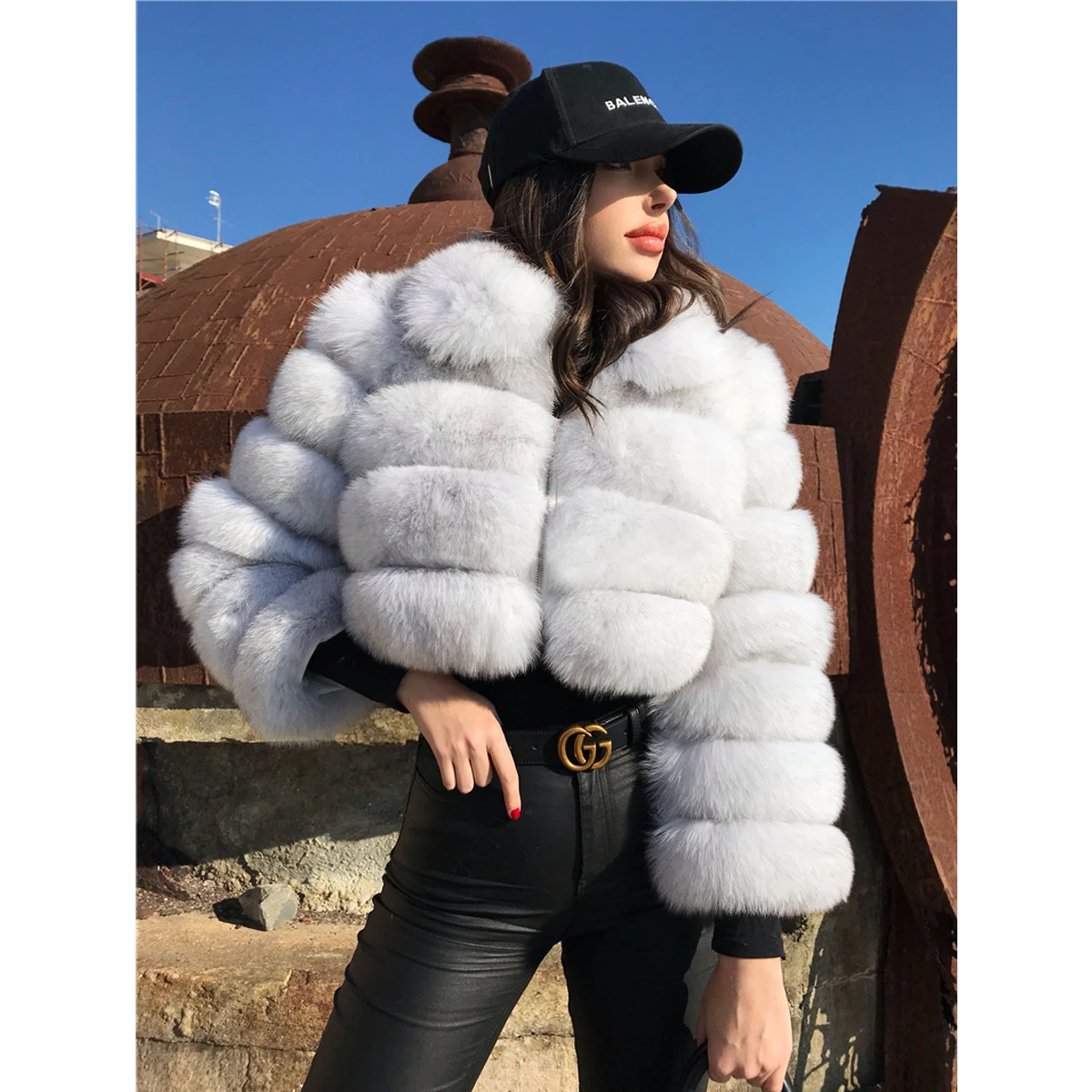 

Cropped Fur Jackets Women 2022 Winter Fashion Clothes Y2K Streetwear Long Sleeve Thick Warm Teddy Jacket Furry Crop Casual Coat