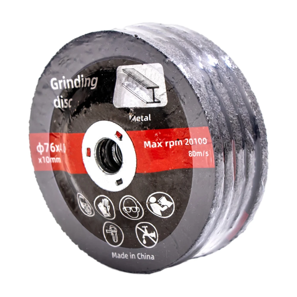 

1/5 Pcs Grinding Cutting Blade High Hardness 76mm Cutting Grinding Wheel Reinforced Grinding Discs for Electric Angle Grinder