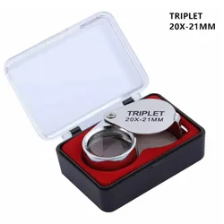 Pocket Loupe Foldable Jewelry Magnifier - Enhanced Magnification Tool (Silver 20X)
