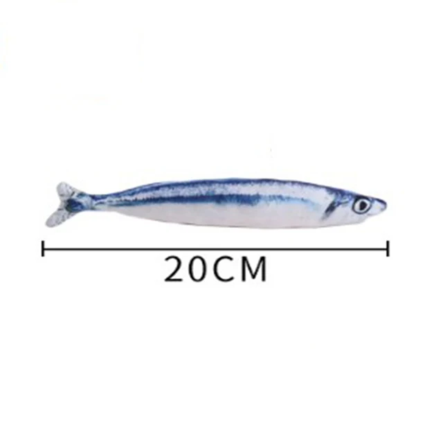New simulation Fish Cat Toys Soft Plush Catnip Toy Interactive Cat Toys Gifts Funny 3D Fish Shape Doll Pet Supplies 6