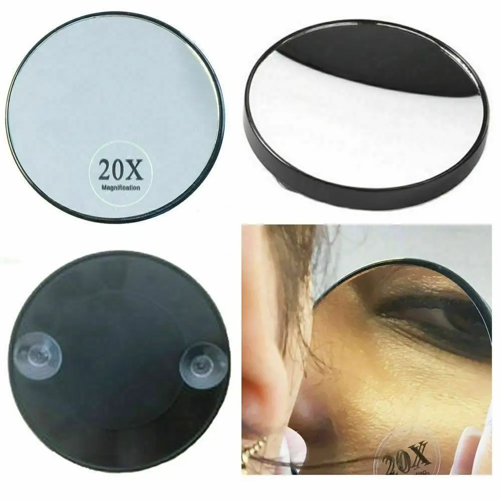 Makeup Mirror Round 10/20/30x Magnifying Mirror With Two Suction Cups Remove Acne pores Cosmetics Tool