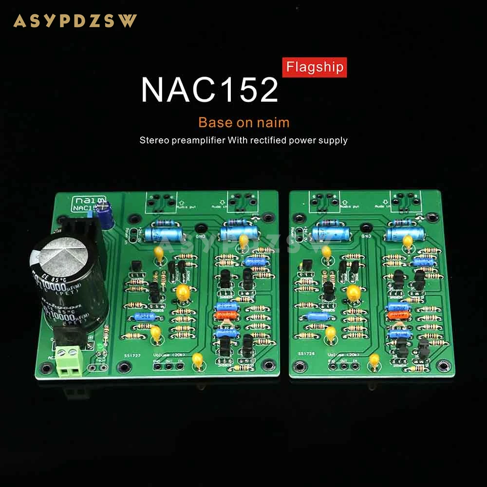 

Flagship NAC152 Stereo preamplifier Finished board With rectified power supply board Base on NAIM