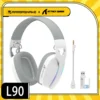 MAMBASNAKE x ATTACK SHARK L90 RGB Wireless Gaming Headset, Triple Modes, Foldable Headphone with Detachable Mic