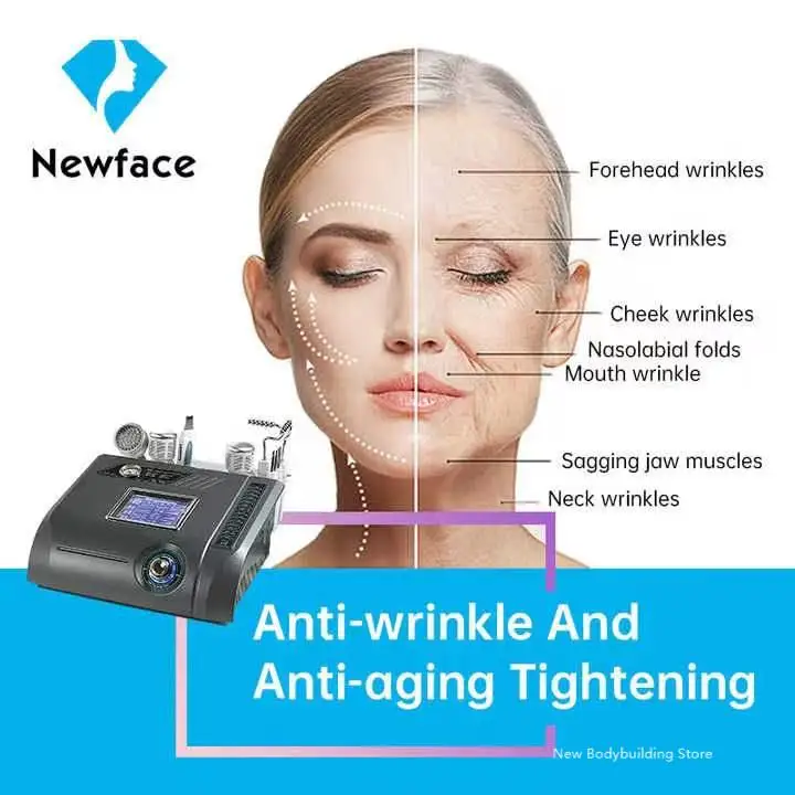 6 In 1 Professional Ultrasonic Skin Cleaner Diamond Dermabrasion Skin Peeling Mesotherapy Electroporation Equipment CE NV-E6