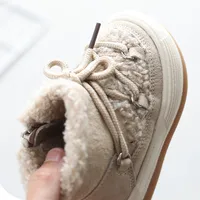 2023 New Winter Baby Boots Warm Plush Rubber Sole Toddler Kids Sneakers Infant Shoes Fashion Little Boys Girls Boots 5