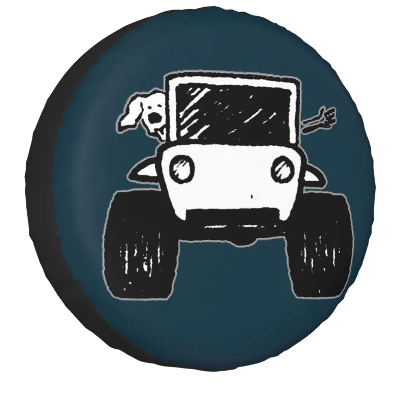 

Чехол для автомобиля Jeep Pajero, водонепроницаемый пыленепроницаемый чехол для запасных колес и шин, для вождения с собакой