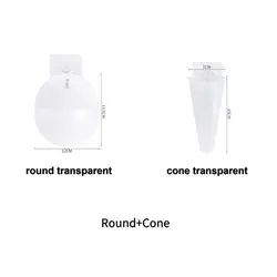 DIY Pendant Wall Hanging Indoor Plastic Plant Pot and Storage Box - 2PCS (Transparent set)