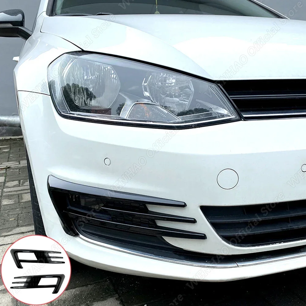 Front Bumper Decoration Front Bumper Cover Fog Lamp Cover For 2013-Volkswagen Golf 7 MK7