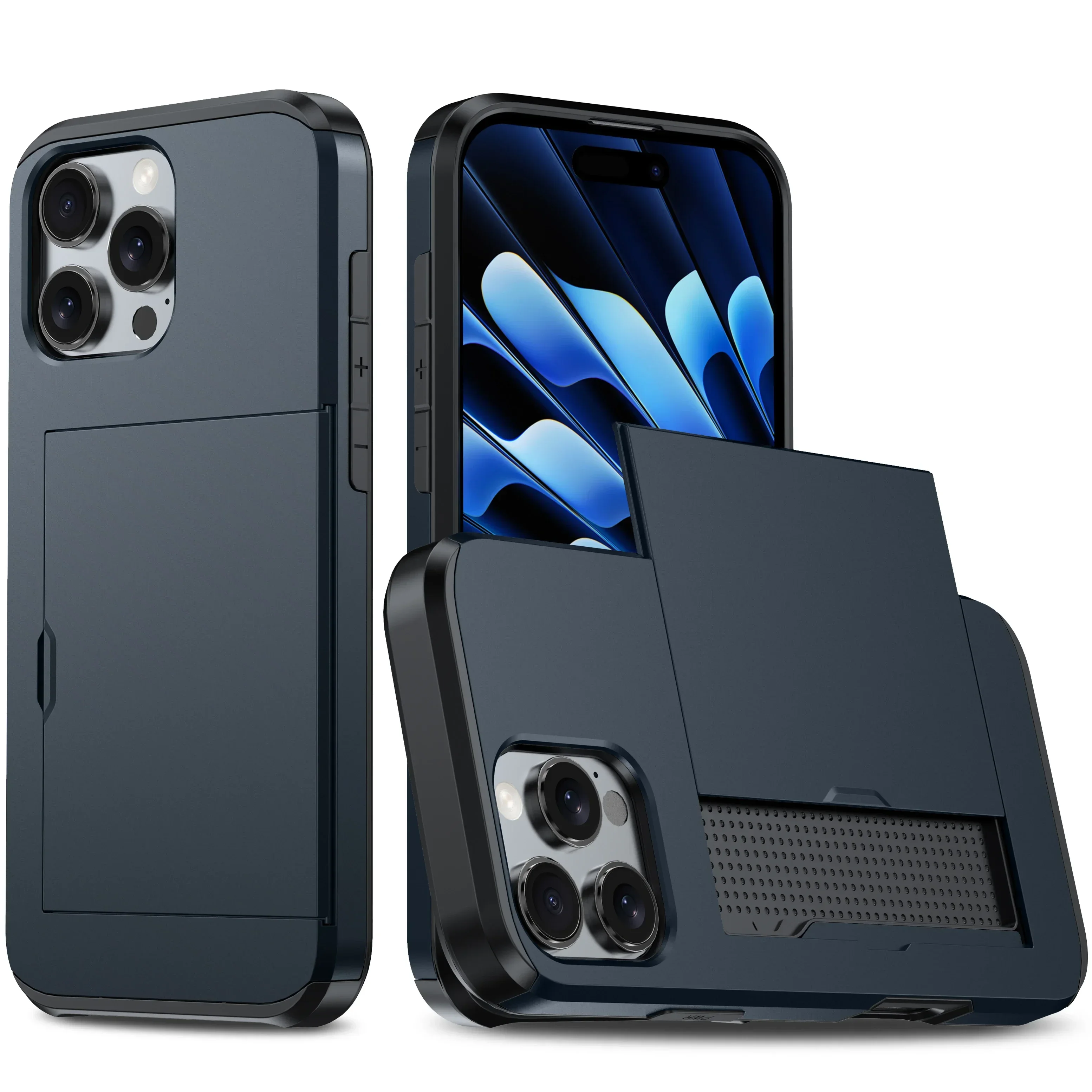 Sleek Business Armor Wallet Case with Card Slot Cover