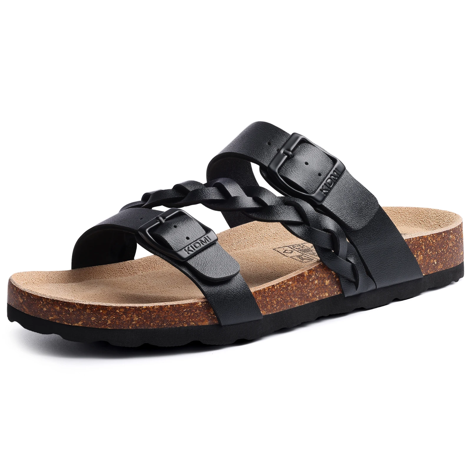 Litfun Women's Cork Sandals With Arch Support And Buckle Summer_voghion.com