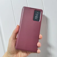 Wallet Card Slot Holder Flip Cover For Samsung Galaxy S25 S24 S23 S22 Ultra Window View Smart Display Leather Cases 2