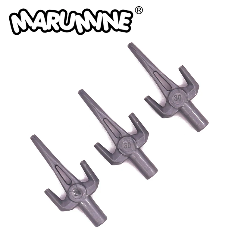 

Marumine 98139 MOC Building Block Technology Classic Parts 50PCS Trident Rod Accessories Hand Fork Construction Weapons DIY Toys