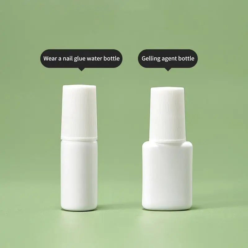 Flacone per smalto 1 pz 10ml, vasetto vuoto ricaricabile con pennello e tappo, contenitore cosmetico, kit professionale per salone e fai da te - immagine 2
