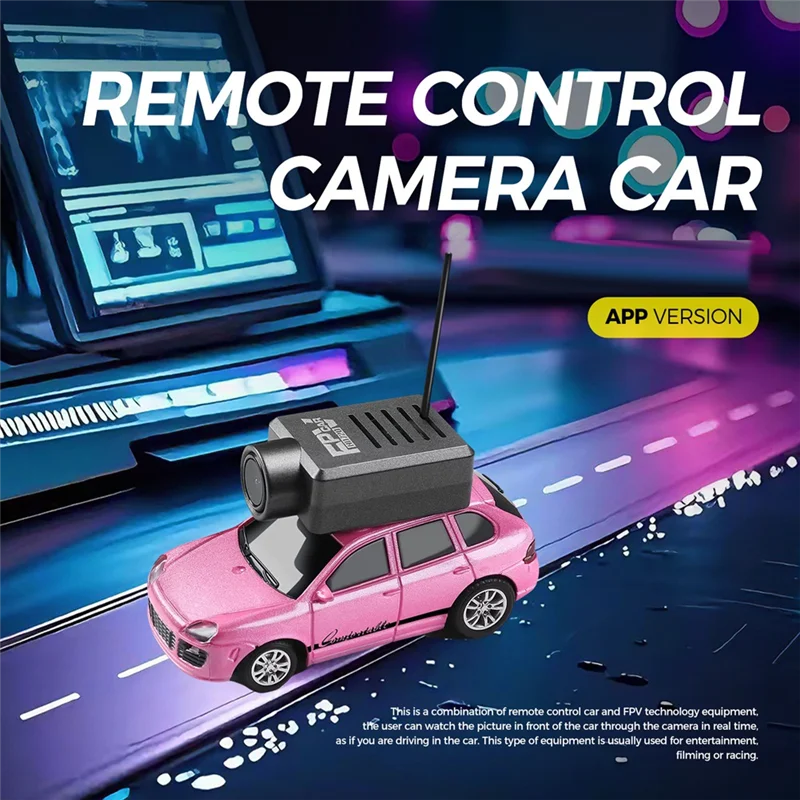 XB-6401 FPV RC 자동차 1:64 와이파이 앱 제어 720P FPV 카메라 2.4G 리모컨 키트 FPV VTX 미니 레이싱카