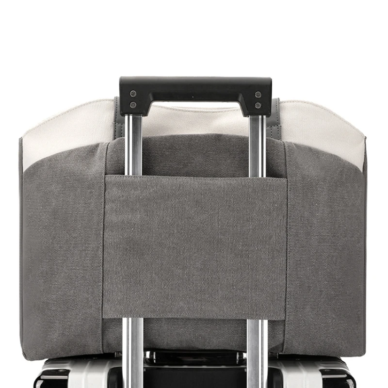 2023 New Shoulder Bag Trend Canvas Bag for Women All-match Simple Korean-style Mixed Colors Large Capacity Unique Design Handbag