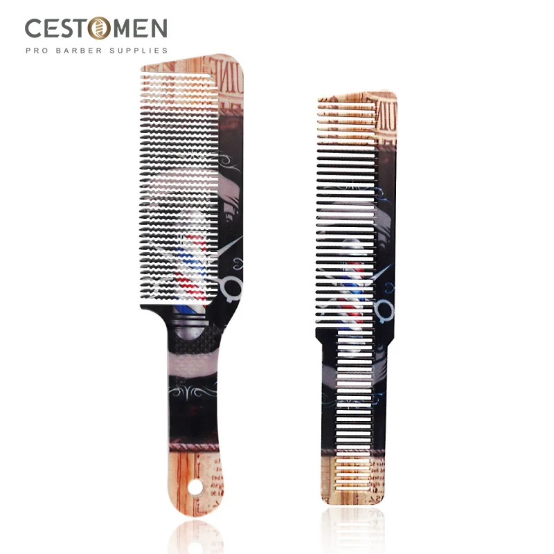 

CESTOMEN 2pcs Hair Comb Anti-Static Hairdressing Hair Cutting Combs Brushes Barber Flat Top Comb For Hairdresser Haircut Tools