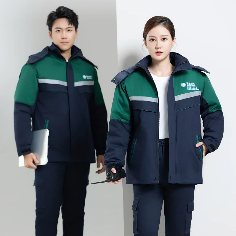 

Winter Cotton-padded Coat Thick Warm Wearable Outwear Plus Size Work Clothes