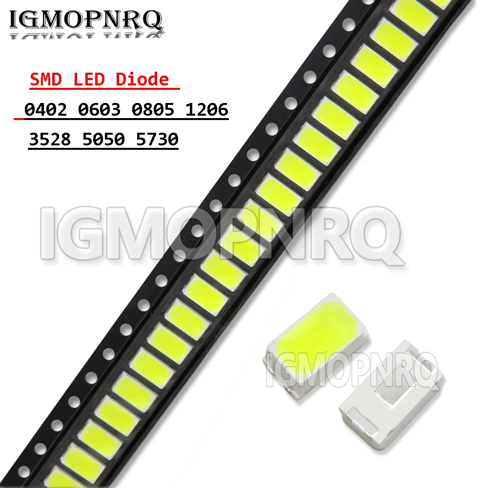 Smt Smd Led 10-Piece SMD LED Assortment – 0402, 0603, 0805, 1206, 3528 Sizes (Wired/Cordless) Smd Led 12 V - Foto 8
