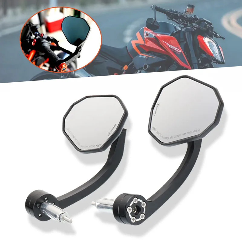 

Motorcycle Rear View Mirrors 7/8" 22MM Handle Bar End Mirrors For DUCATI Multistrada 950 1200 1260 MTS950 MTS Monster 696 796