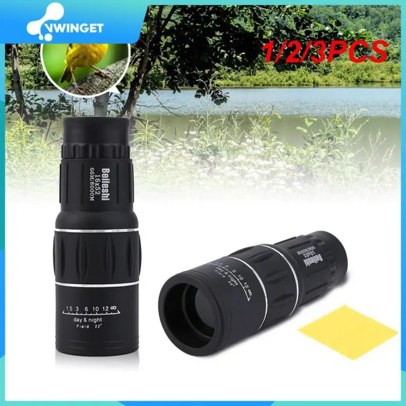 

1/2/3PCS Dual Focus Monocular Telescope16x Zoom Binoculars 66M/8000M HD Scope Adjustable focus length ocular lens according