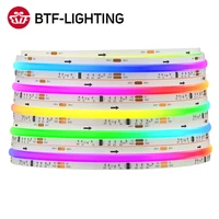 FCOB SPI RGB IC LED Light Strip WS2811 Addressable 720 630 LEDs Dream Color DC12V 24V WS2812B High Flexible FOB COB Lights RA90 1