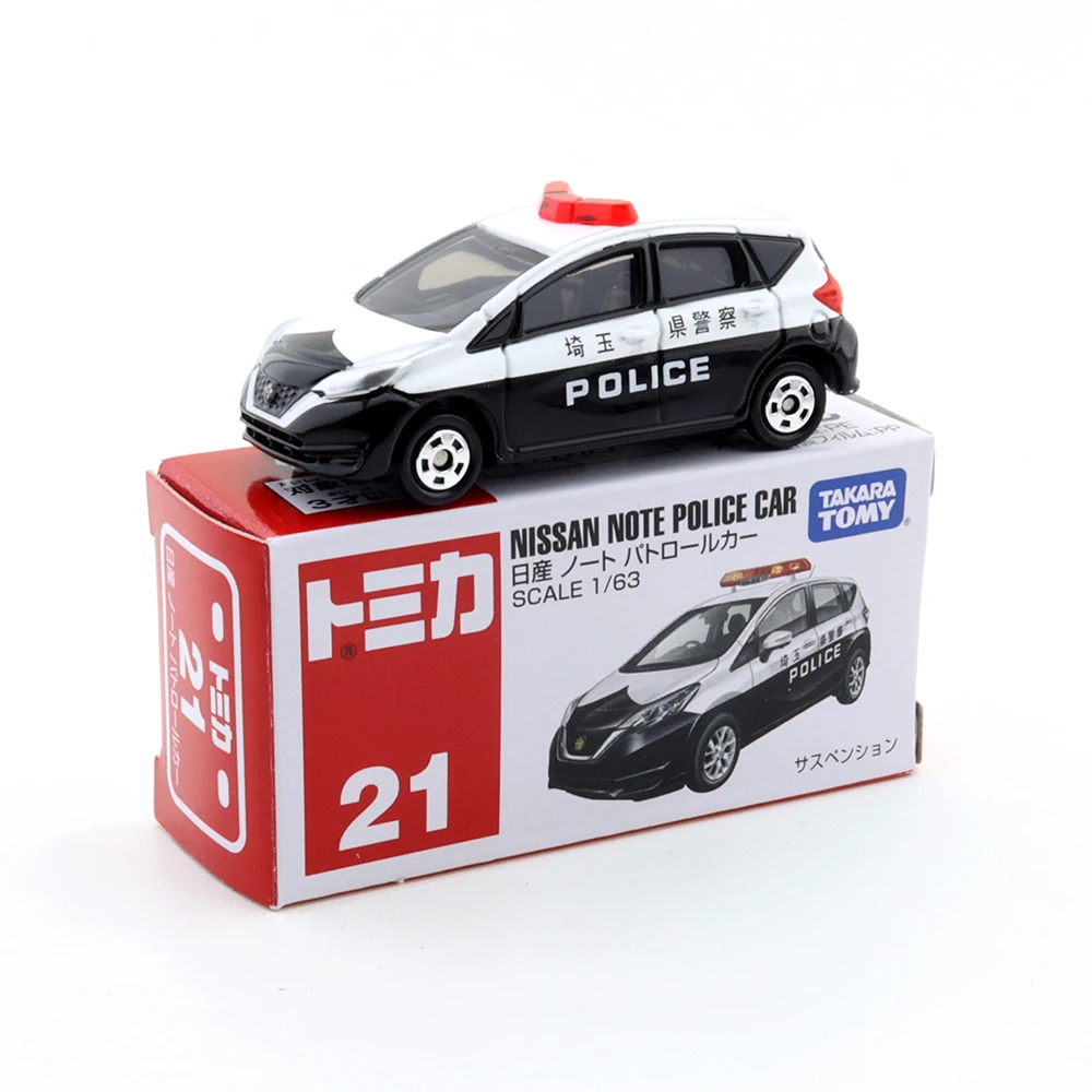 

Takara Tomy Tomica No.21 Nissan Note Police Patrol Vehicle Scale 1/63 Diecast Automotive Model Ornaments Cas Toys Gift