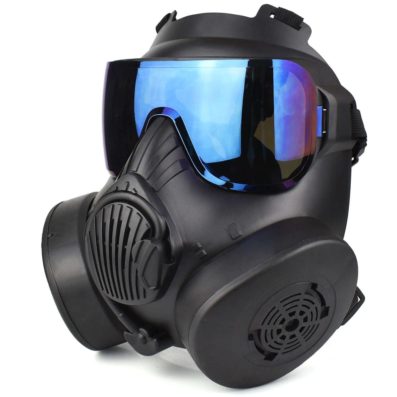 Máscara de Airsoft protectora de cara completa para CS Airsoft Shooting  Halloween, cosplay, ciclismo, fiesta, ajustable, resistente al viento, al  aire