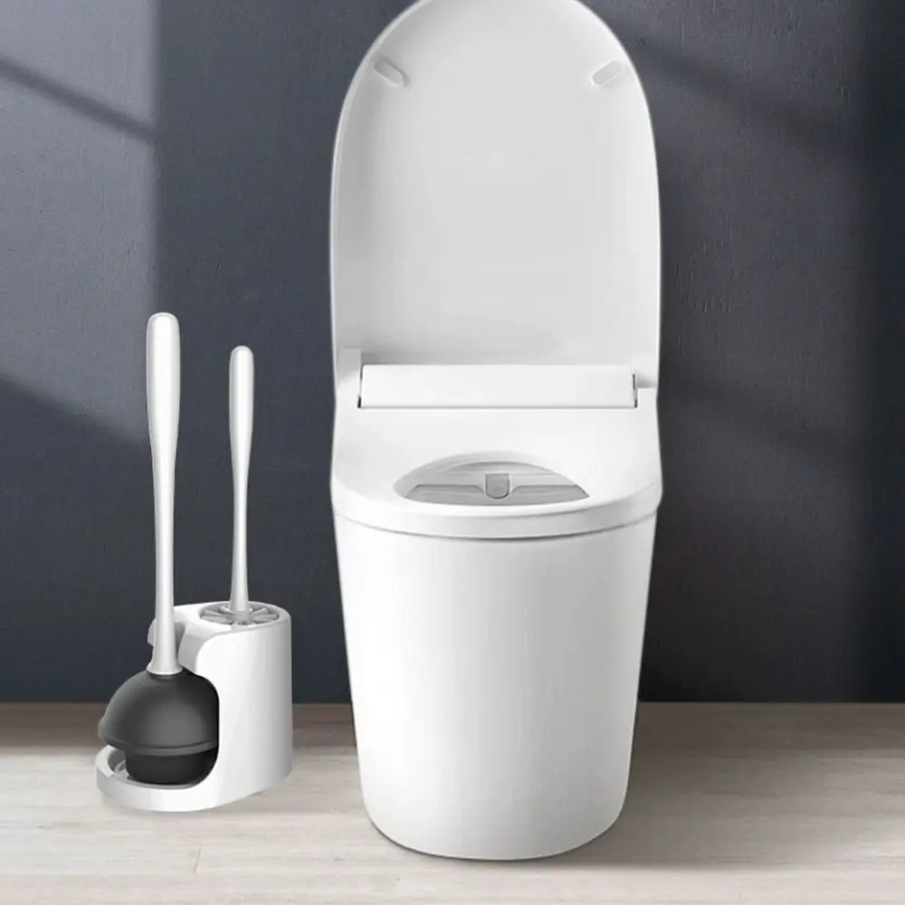 

Toilet Plunger Toilet Bowl Brush Set New 2 in 1 Cleaning Tools Toilet Brush Bathroom Cleaning Plunger Holder Holder Toilet Brush