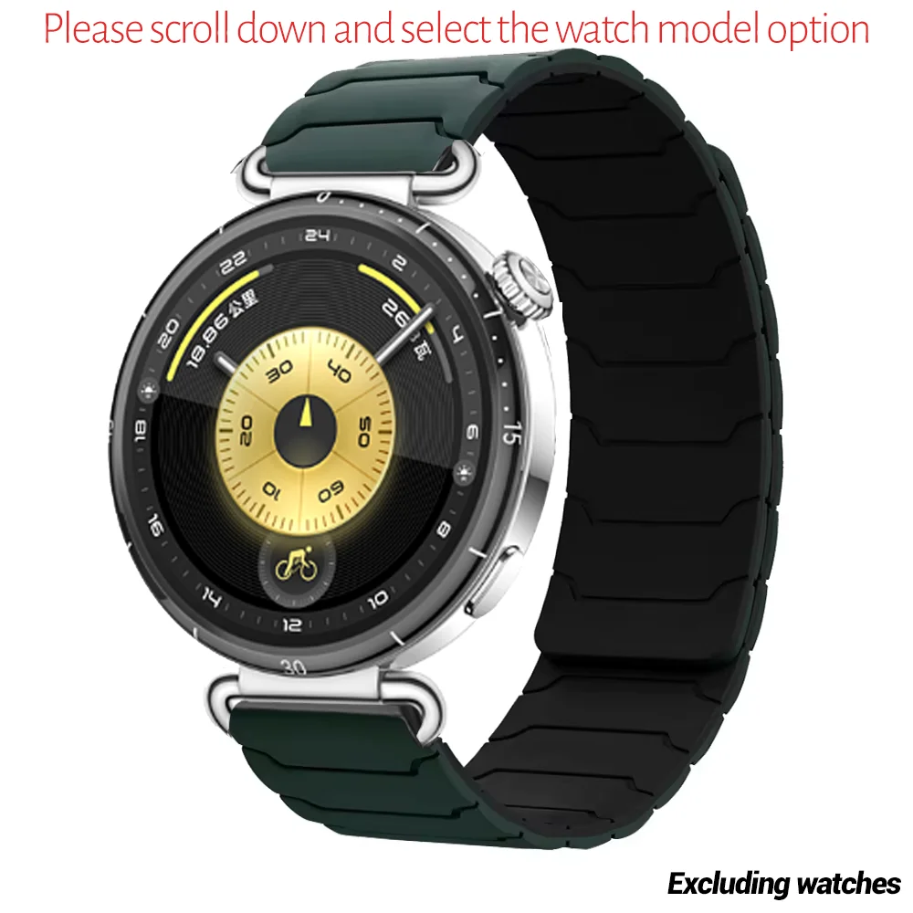 Magnetic Silicone Watch Strap - Adjustable Multi-Size Wristband Accessory